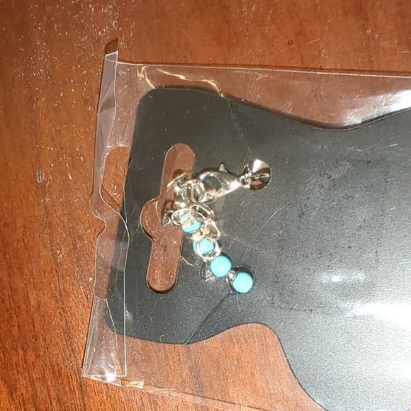 New Turquoise smiley beaded anklet - Picture 5 of 5